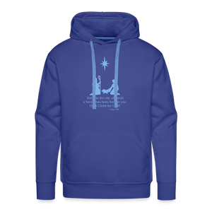 A Savior Has Been Born - Unisex Premium Hoodie - royal blue