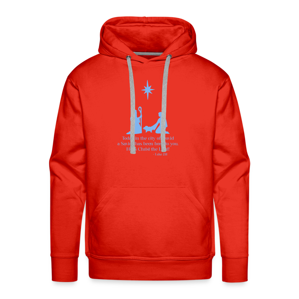 A Savior Has Been Born - Unisex Premium Hoodie - red