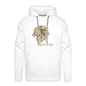 Bold as a Lion - Unisex Premium Hoodie - white