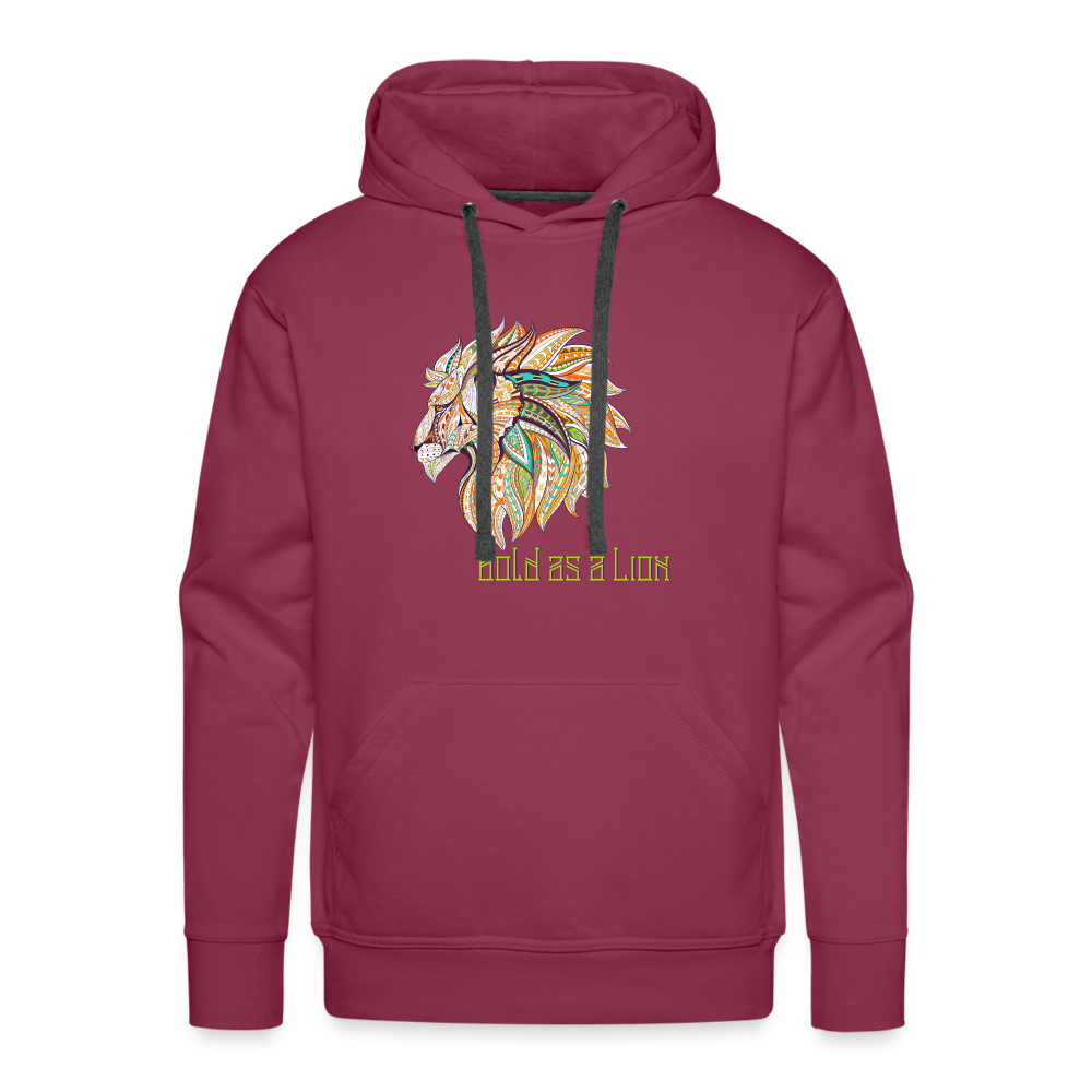 Bold as a Lion - Unisex Premium Hoodie - burgundy