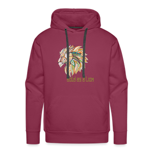 Bold as a Lion - Unisex Premium Hoodie - burgundy