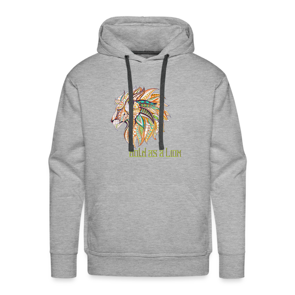 Bold as a Lion - Unisex Premium Hoodie - heather grey