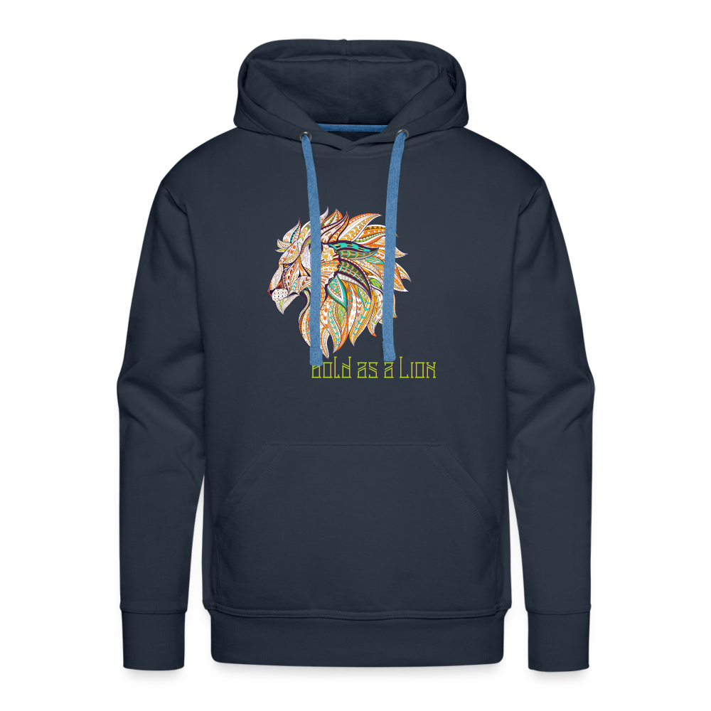 Bold as a Lion - Unisex Premium Hoodie - navy