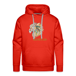 Bold as a Lion - Unisex Premium Hoodie - red