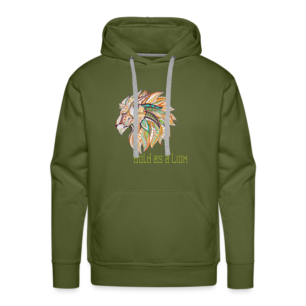 Bold as a Lion - Unisex Premium Hoodie - olive green