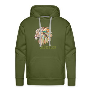 Bold as a Lion - Unisex Premium Hoodie - olive green