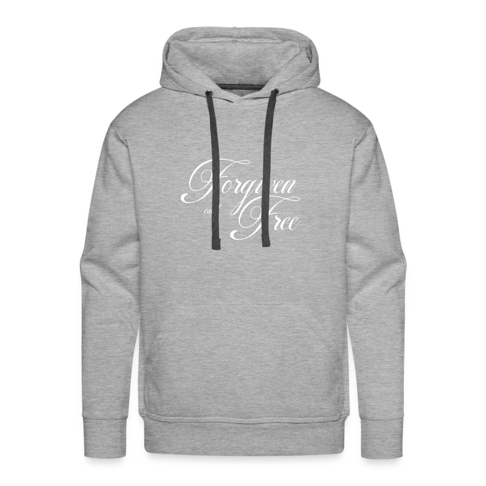 Forgiven & Free - Unisex Premium Hoodie - heather grey