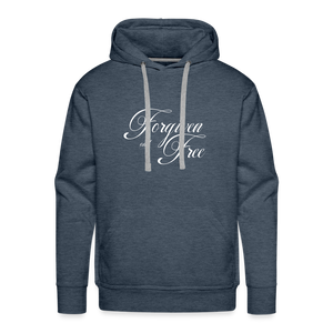 Forgiven & Free - Unisex Premium Hoodie - heather denim