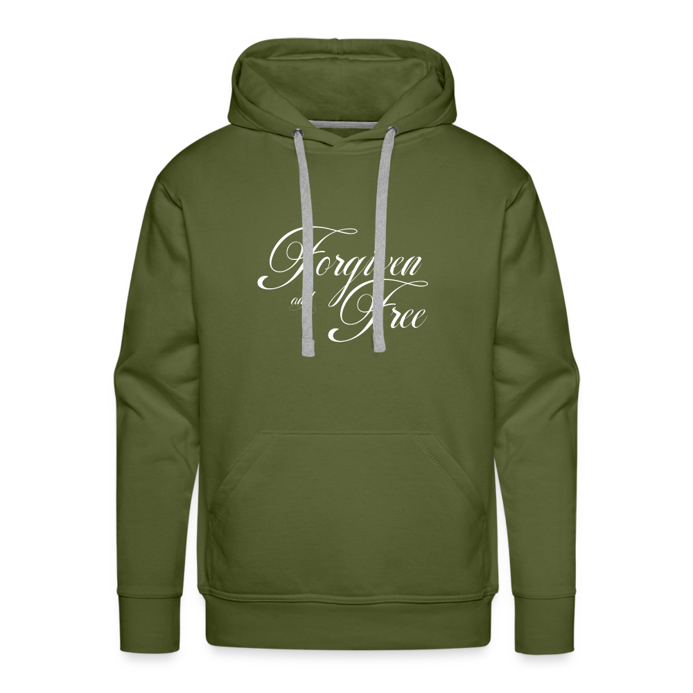 Forgiven & Free - Unisex Premium Hoodie - olive green