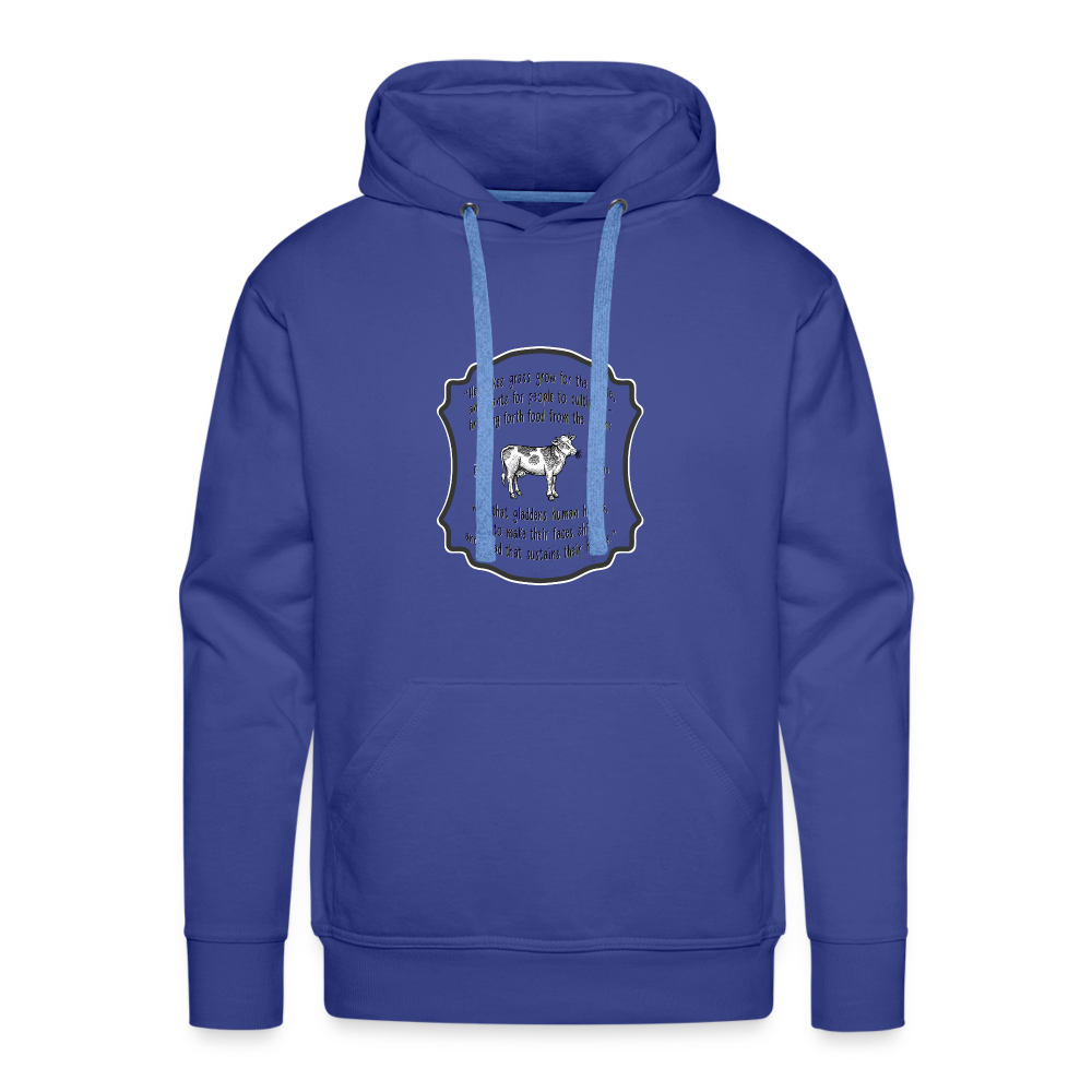 Grass for Cattle - Unisex Premium Hoodie - royal blue
