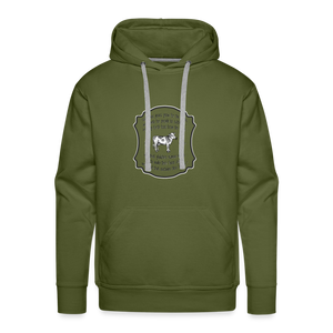 Grass for Cattle - Unisex Premium Hoodie - olive green