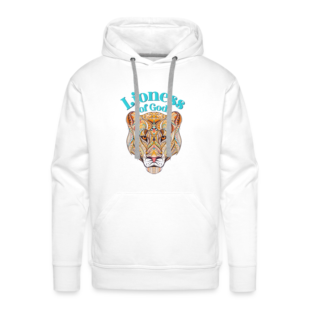 Lioness of God - Unisex Premium Hoodie - white