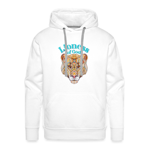 Lioness of God - Unisex Premium Hoodie - white