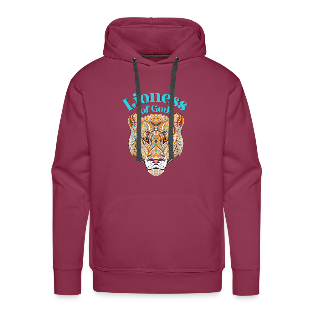 Lioness of God - Unisex Premium Hoodie - burgundy