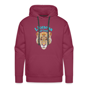 Lioness of God - Unisex Premium Hoodie - burgundy