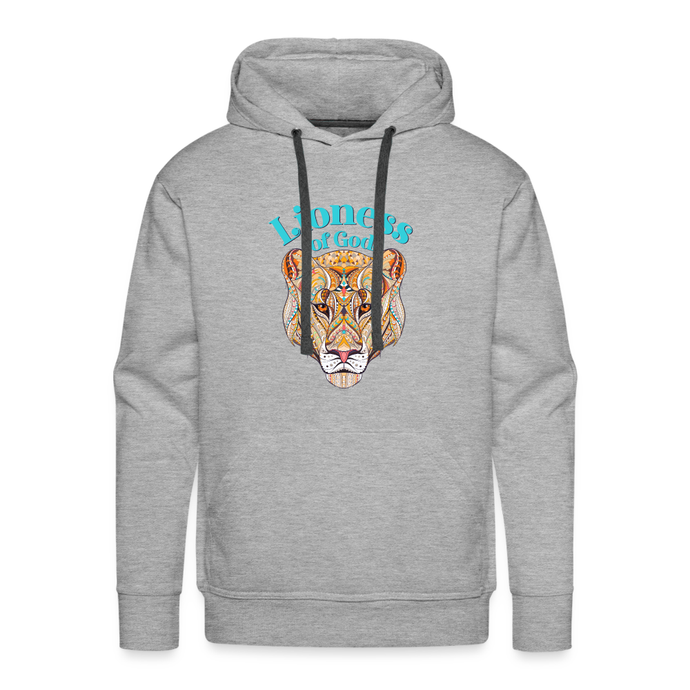 Lioness of God - Unisex Premium Hoodie - heather grey
