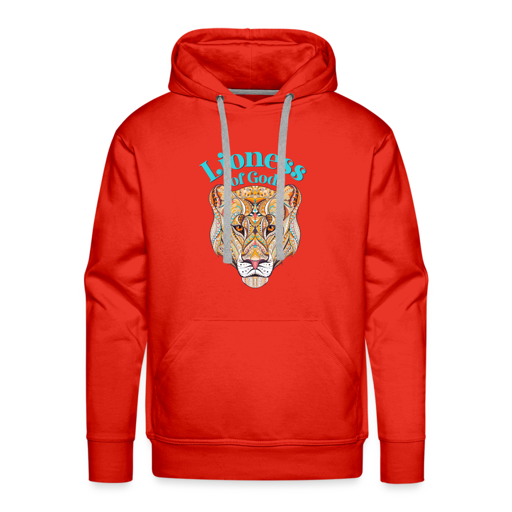 Lioness of God - Unisex Premium Hoodie - red