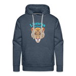Lioness of God - Unisex Premium Hoodie - heather denim