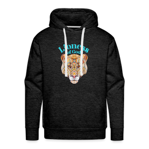 Lioness of God - Unisex Premium Hoodie - charcoal grey