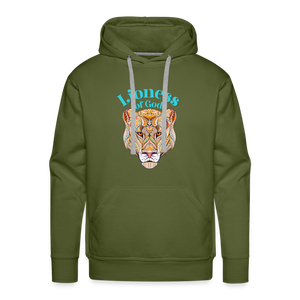 Lioness of God - Unisex Premium Hoodie - olive green
