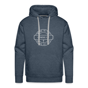 Made in the Image of God - Unisex Premium Hoodie - heather denim