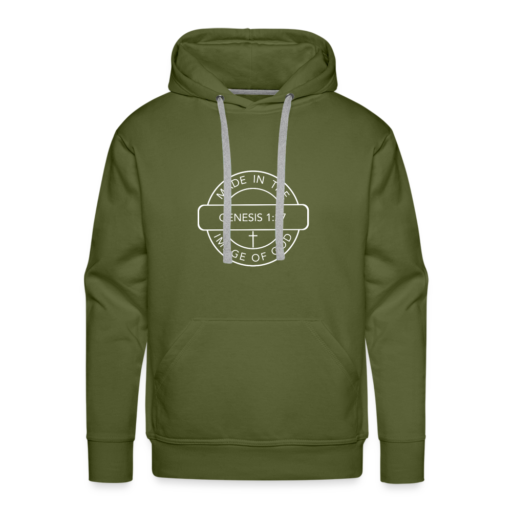Made in the Image of God - Unisex Premium Hoodie - olive green