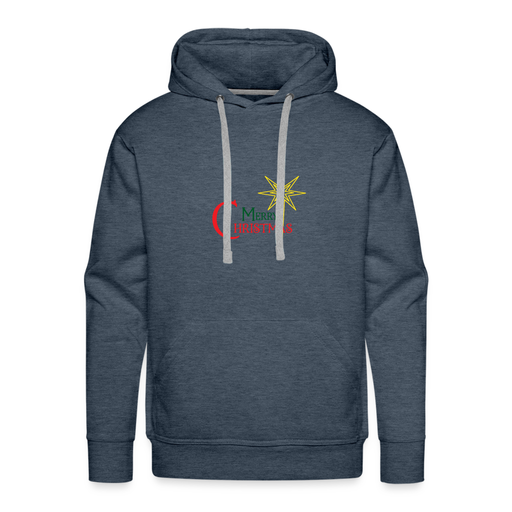 Merry Christmas - Unisex Premium Hoodie - heather denim