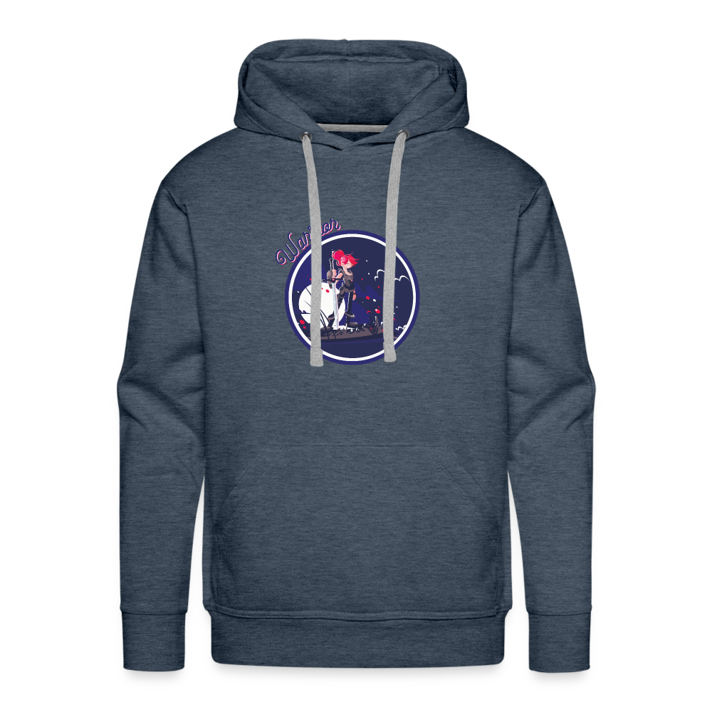 Warrior (Female) - Unisex Premium Hoodie - heather denim