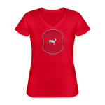 Grass for Cattle - Women's V-Neck T-Shirt - red