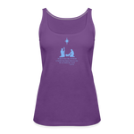 A Savior Has Been Born - Women’s Premium Tank Top - purple