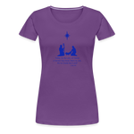A Savior Has Been Born - Women’s Premium T-Shirt - purple