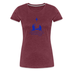 A Savior Has Been Born - Women’s Premium T-Shirt - heather burgundy