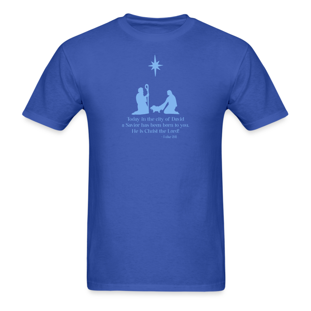 A Savior Has Been Born - Unisex Classic T-Shirt - royal blue
