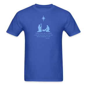 A Savior Has Been Born - Unisex Classic T-Shirt - royal blue