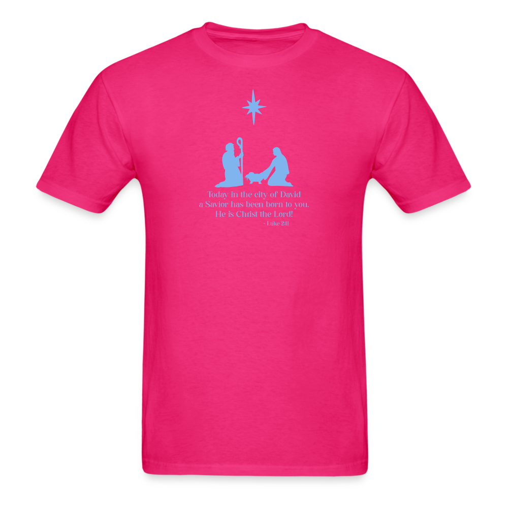 A Savior Has Been Born - Unisex Classic T-Shirt - fuchsia