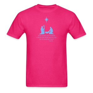 A Savior Has Been Born - Unisex Classic T-Shirt - fuchsia