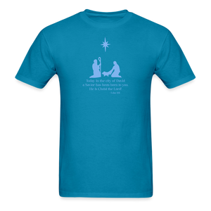 A Savior Has Been Born - Unisex Classic T-Shirt - turquoise