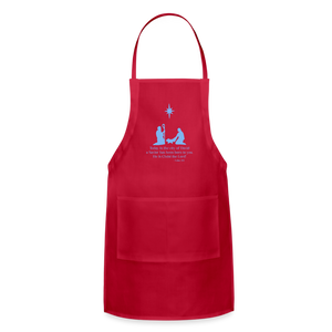 A Savior Has Been Born - Adjustable Apron - red