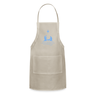 A Savior Has Been Born - Adjustable Apron - natural