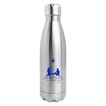 A Savior Has Been Born - Insulated Stainless Steel Water Bottle - silver