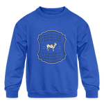 Grass for Cattle - Kids' Crewneck Sweatshirt - royal blue