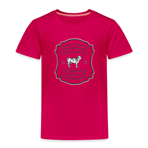 Grass for Cattle - Toddler Premium T-Shirt - dark pink