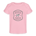 Grass for Cattle - Organic Baby T-Shirt - light pink