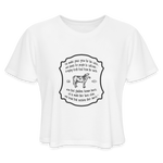 Grass for Cattle - Women's Cropped T-Shirt - white