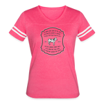 Grass for Cattle - Women’s Vintage Sport T-Shirt - vintage pink/white