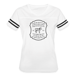 Grass for Cattle - Women’s Vintage Sport T-Shirt - white/black