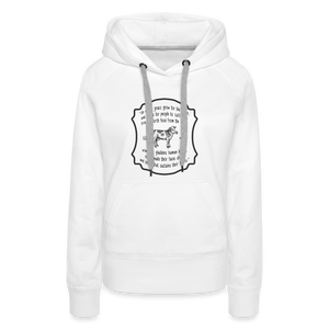 Grass for Cattle - Women’s Premium Hoodie - white
