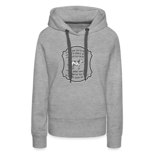 Grass for Cattle - Women’s Premium Hoodie - heather grey