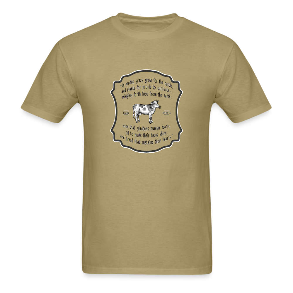 Grass for Cattle - Unisex Classic T-Shirt - khaki