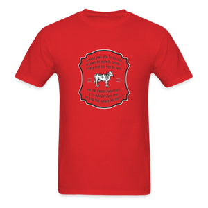 Grass for Cattle - Unisex Classic T-Shirt - red